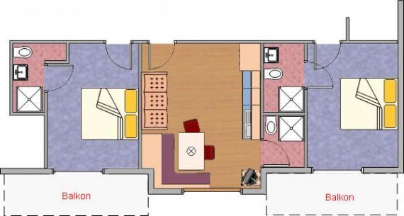 4 Elements Appartmenthaus Monarda Apartment *